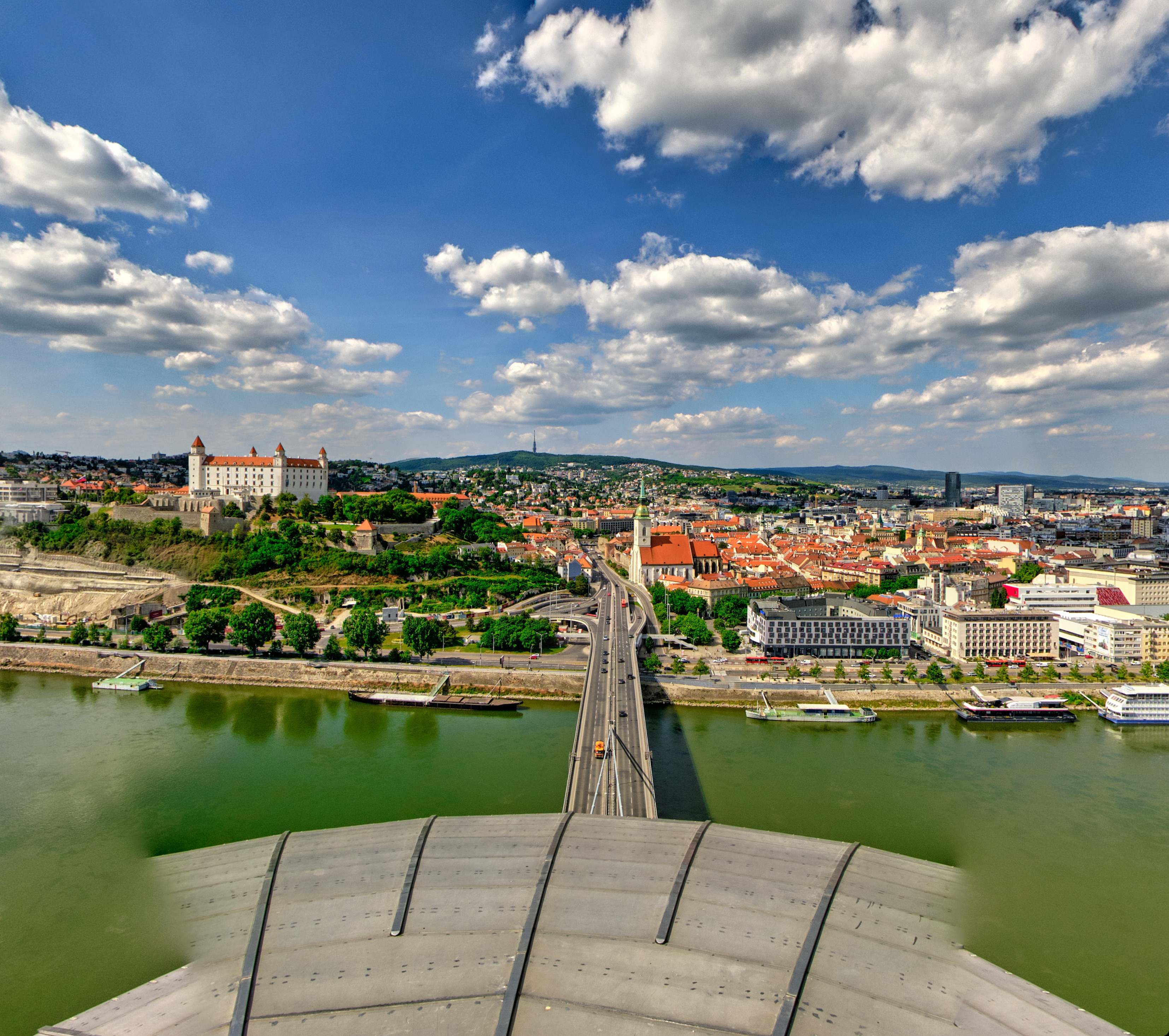 Bratislava from the SNP bridge